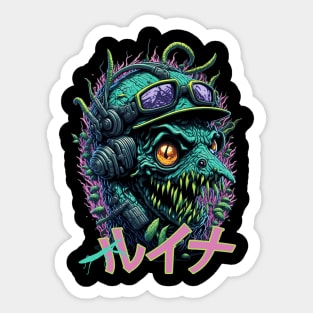 MANTIS MONSTER INFECTED insect Sticker